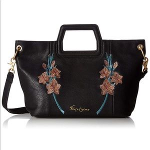 Foley & Corinna black embroidered cross body